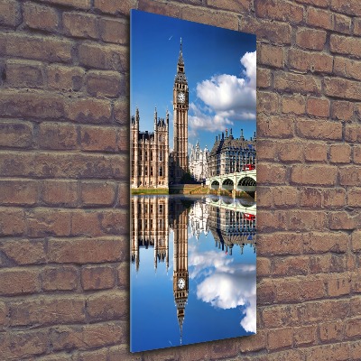 Modernes Acrylbild vertikal Big Ben London