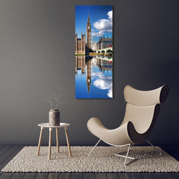 Modernes Acrylbild vertikal Big Ben London