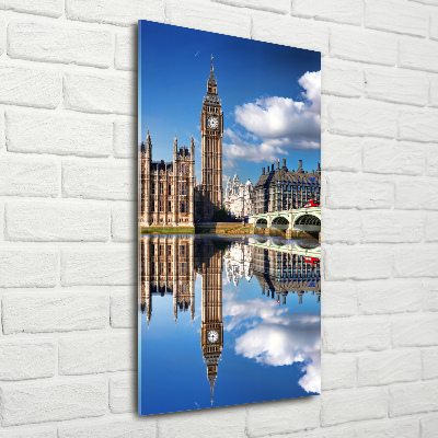 Modernes Acrylbild vertikal Big Ben London
