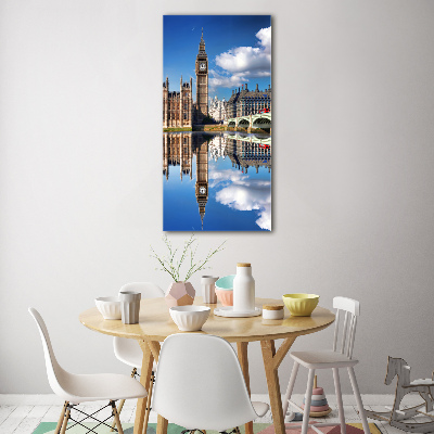 Modernes Acrylbild vertikal Big Ben London