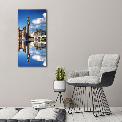 Modernes Acrylbild vertikal Big Ben London