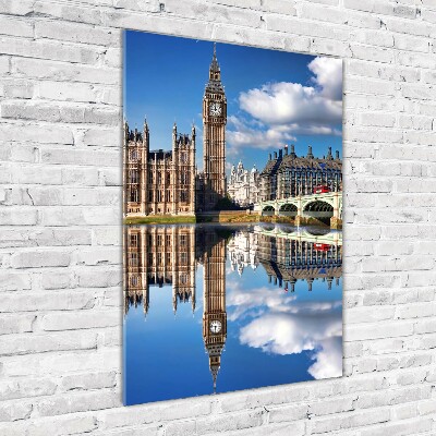 Modernes Acrylbild vertikal Big Ben London