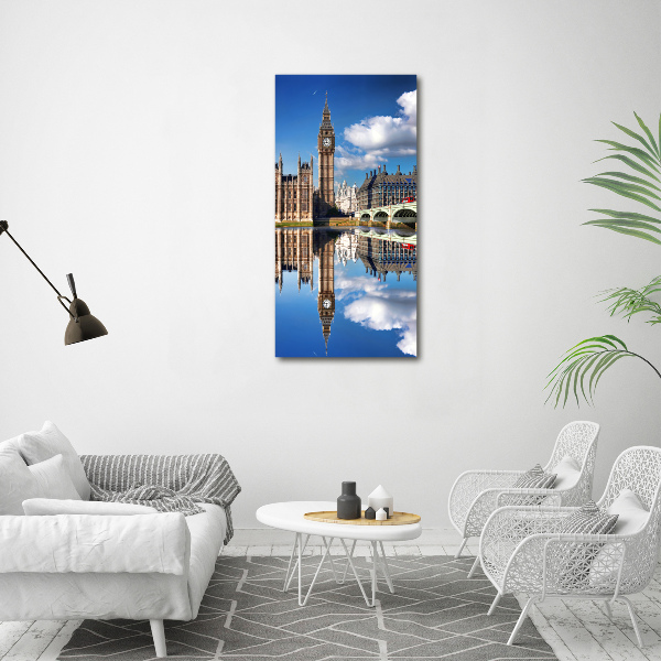 Modernes Acrylbild vertikal Big Ben London