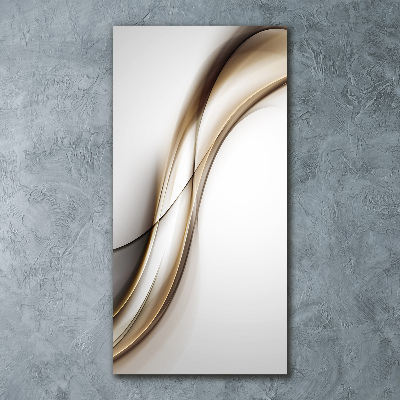 Plexiglasbilder vertikal Braune Welle