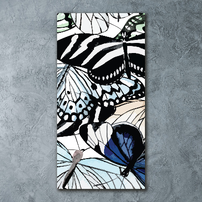 Acrylbild vertikal Schmetterlinge