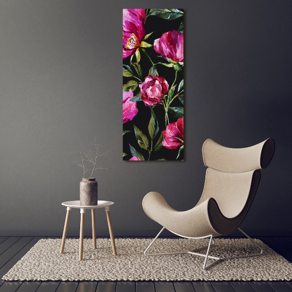 Bild auf Acrylglas vertikal Mohnblumen