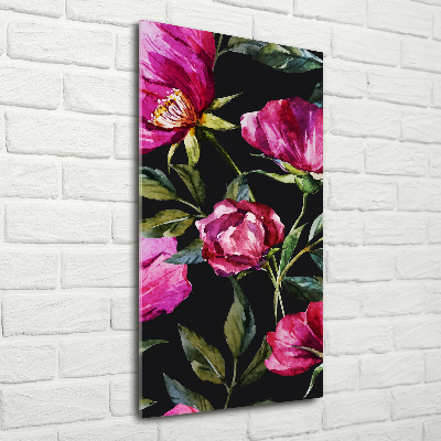 Bild auf Acrylglas vertikal Mohnblumen