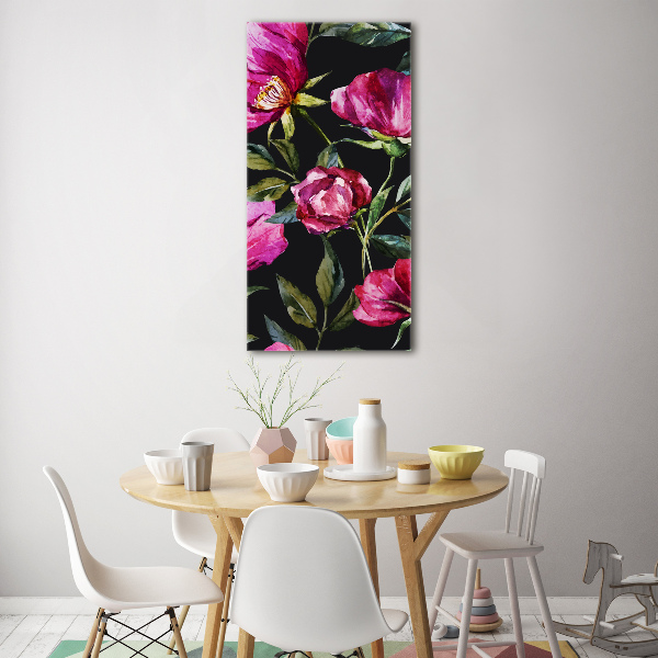 Bild auf Acrylglas vertikal Mohnblumen