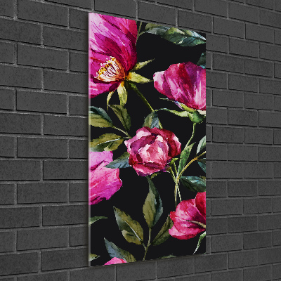 Bild auf Acrylglas vertikal Mohnblumen