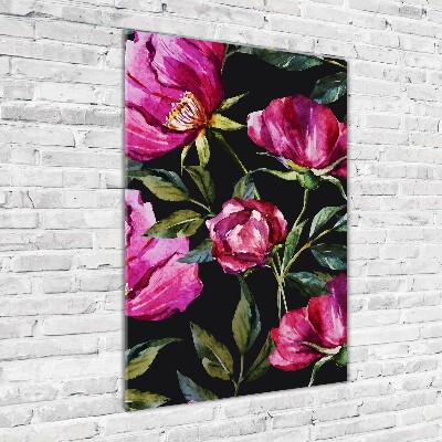 Bild auf Acrylglas vertikal Mohnblumen