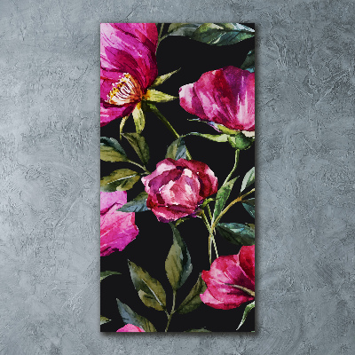 Bild auf Acrylglas vertikal Mohnblumen