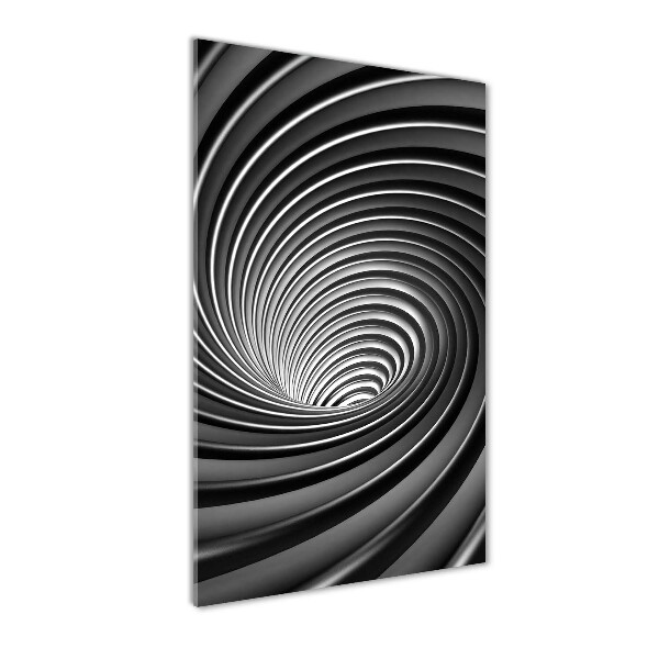 Acrylbild vertikal Abstrakter Wirbel