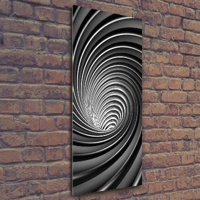 Acrylbild vertikal Abstrakter Wirbel