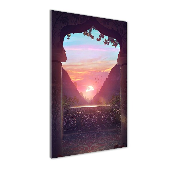 Acrylbild vertikal Östliche Architektur