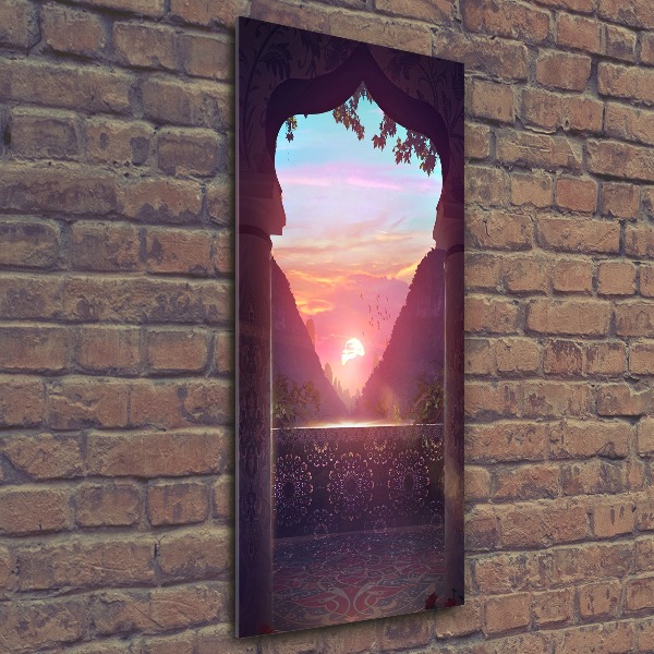 Acrylbild vertikal Östliche Architektur