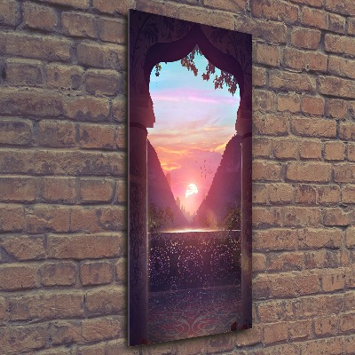 Acrylbild vertikal Östliche Architektur