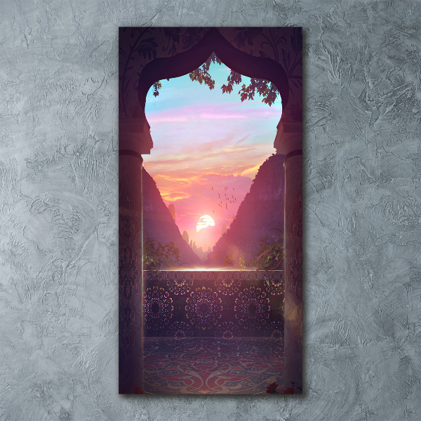 Acrylbild vertikal Östliche Architektur