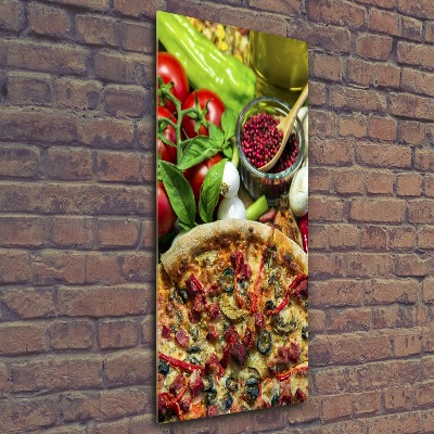 Bild auf Acrylglas vertikal Pizza