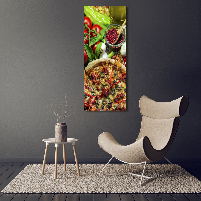 Bild auf Acrylglas vertikal Pizza