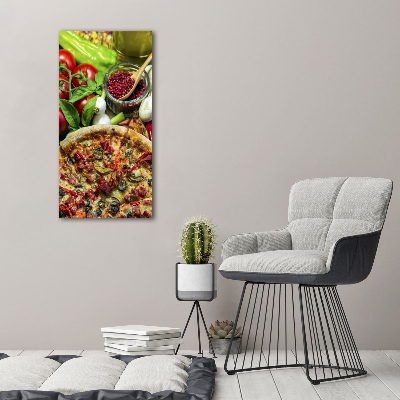 Bild auf Acrylglas vertikal Pizza