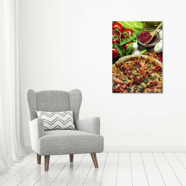 Bild auf Acrylglas vertikal Pizza