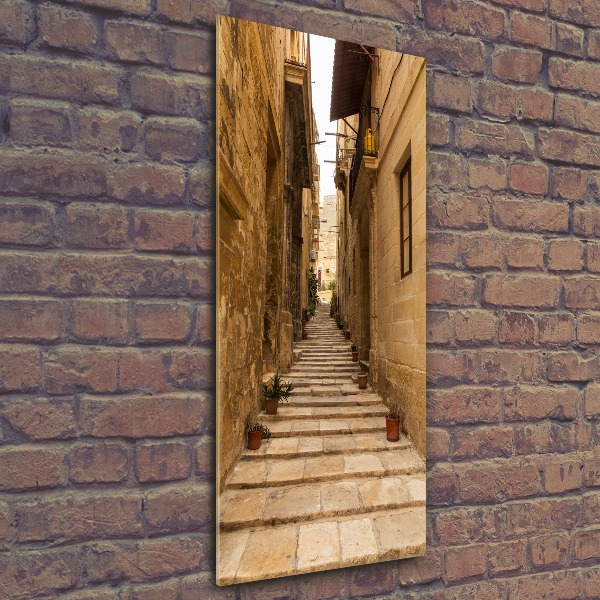 Bild auf Acrylglas vertikal Straßen in Malta