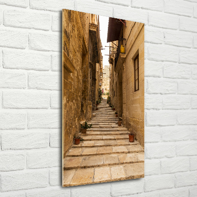 Bild auf Acrylglas vertikal Straßen in Malta