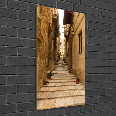 Bild auf Acrylglas vertikal Straßen in Malta