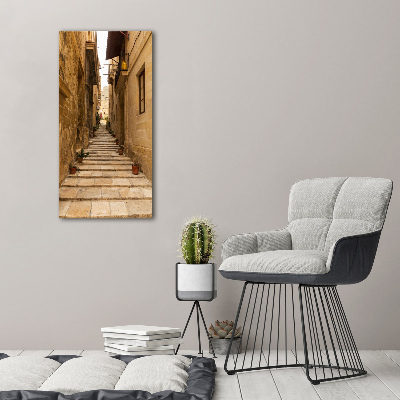 Bild auf Acrylglas vertikal Straßen in Malta