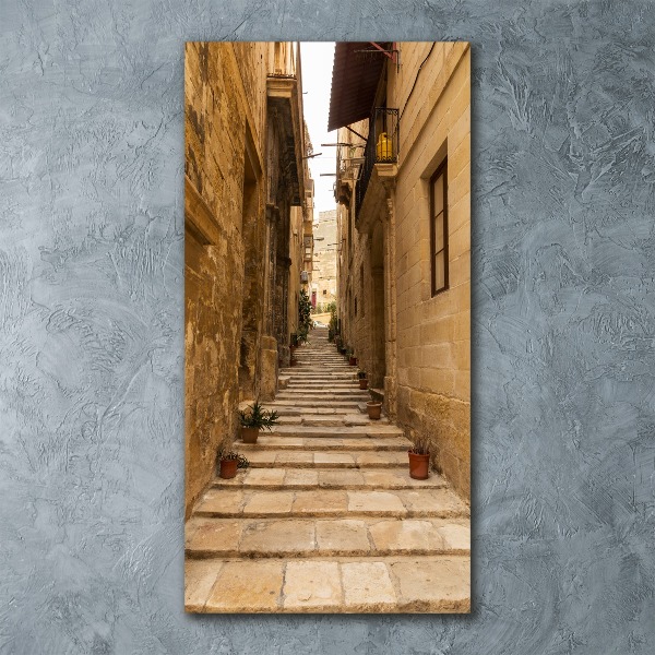 Bild auf Acrylglas vertikal Straßen in Malta