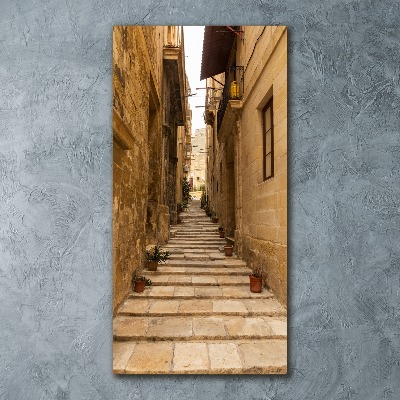 Bild auf Acrylglas vertikal Straßen in Malta
