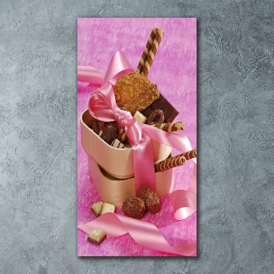 Acrylbild vertikal Süßigkeiten