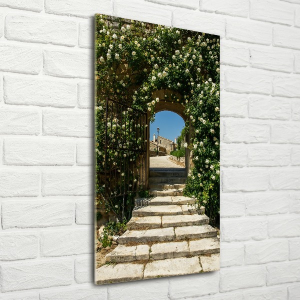 Plexiglasbilder vertikal Blumenbogen