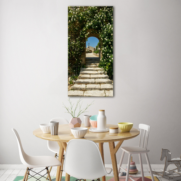 Plexiglasbilder vertikal Blumenbogen