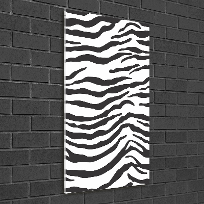 Plexiglasbilder vertikal Zebra-Hintergrund