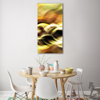 Bild auf Acrylglas vertikal Goldenes Licht