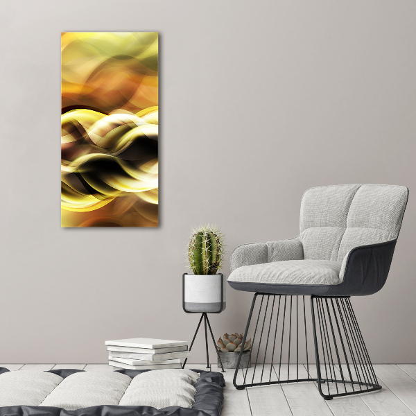 Bild auf Acrylglas vertikal Goldenes Licht