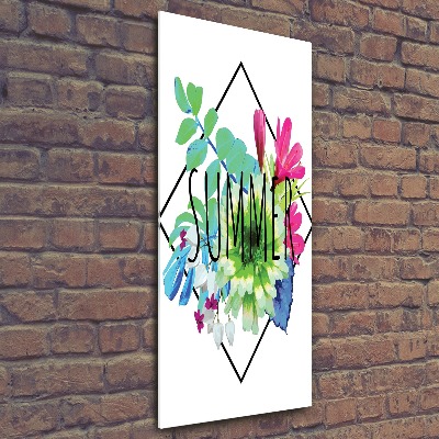 Modernes Acrylbild vertikal Sommer