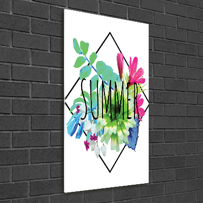 Modernes Acrylbild vertikal Sommer