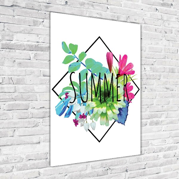 Modernes Acrylbild vertikal Sommer