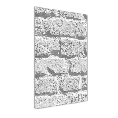 Plexiglasbilder vertikal Ziegelmauer