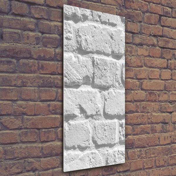 Plexiglasbilder vertikal Ziegelmauer