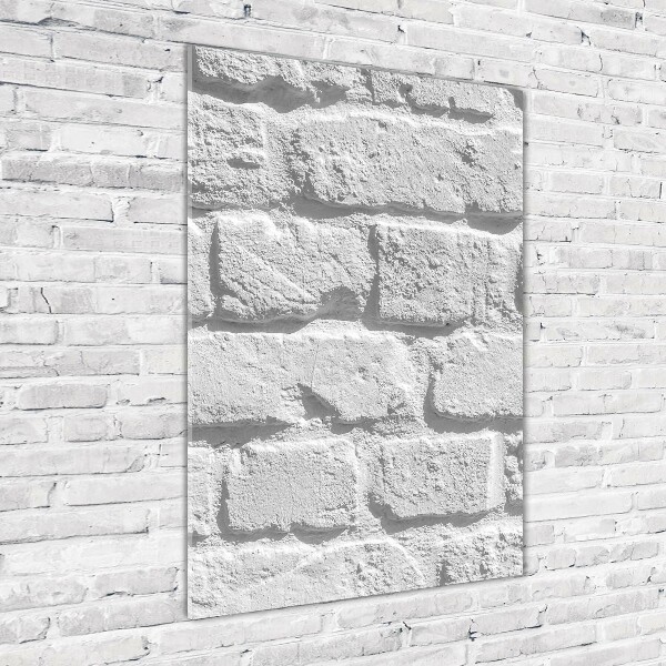 Plexiglasbilder vertikal Ziegelmauer