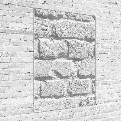 Plexiglasbilder vertikal Ziegelmauer