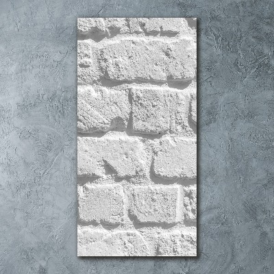 Plexiglasbilder vertikal Ziegelmauer