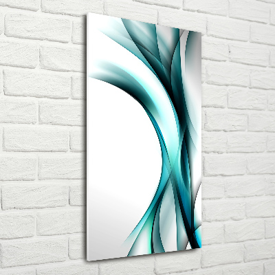 Acrylbild vertikal Abstrakte Wellen