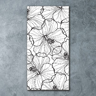 Bild auf Acrylglas vertikal Hibiskus