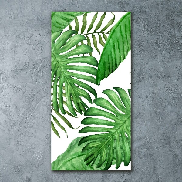 Plexiglasbilder vertikal Tropische Blätter