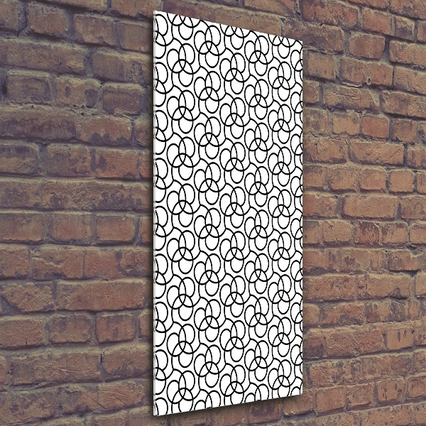 Modernes Acrylbild vertikal Geometrischer Hintergrund