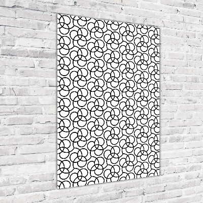 Modernes Acrylbild vertikal Geometrischer Hintergrund